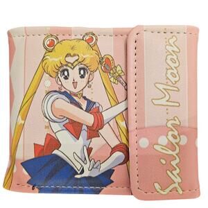 Anime Wallet Sailor Moon | Cute & Elegant Pink Bifold Kawaii Pink Accessory 💕